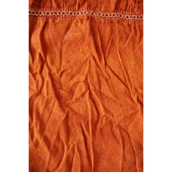 Anandas Collection Women's Orange Boho Fringes Tassel Dress - Free Size - Picture 5 of 6